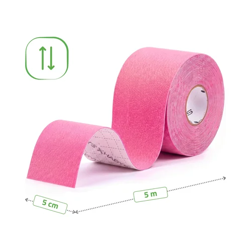 Habys Standard Elastic kineziologinė juosta 5 cm × 5 m, rožinė image 2