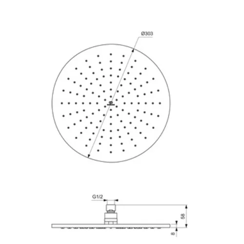 Ideal Standard IDEALRAIN A5803A5 Magnetinė pilka image 3