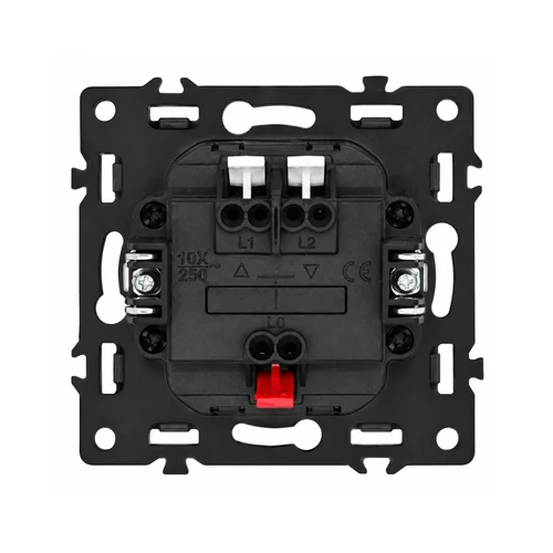 Feelspot FSMJ2CW dvipolis mechaninis užuolaidų jungiklis, baltas image 2