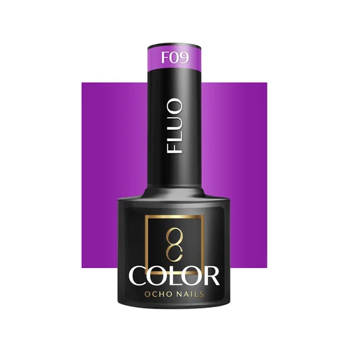 OCHO NAILS FLUO F09 hibridinis nagų lakas, 5 g image 1