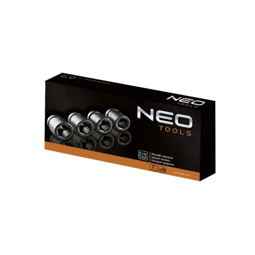Neo Tools Smūginių galvučių 1" rinkinys 12-105, 9 vnt., 27-50 mm, CrMo image 2