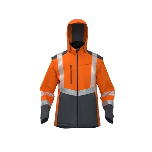 BoSafety JK-TRANSFORMER-C2-0411 su nusegomomis rankovėmis XL, Hi-Vis Geltona/Mėlyna image 2