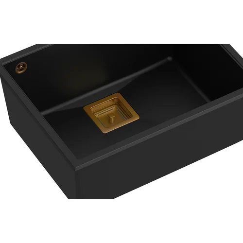 Quadron DAVID 50 HQD5542U7-C1 plautuvė, 550x420x225 mm, Anglies Juoda / Vario image 2