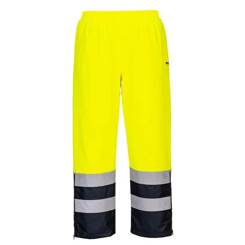 Portwest S598 Darbo kelnės - M, Yellow/Navy image 2