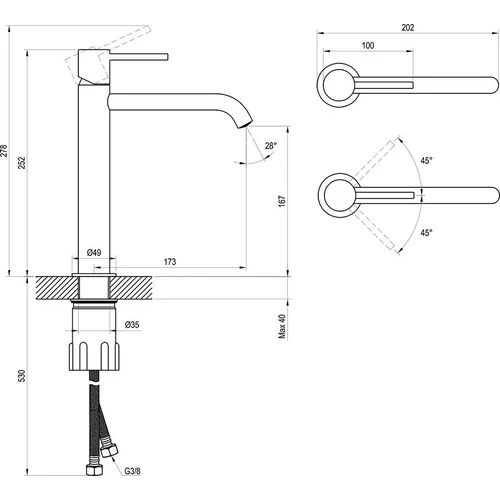Ravak Espirit ES 014.20GB X070391 Grafito image 3