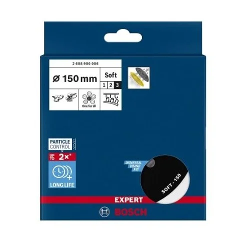 Bosch Šlifavimo padas 150 mm, minkštas, GET 75-150, 2608900006 image 2