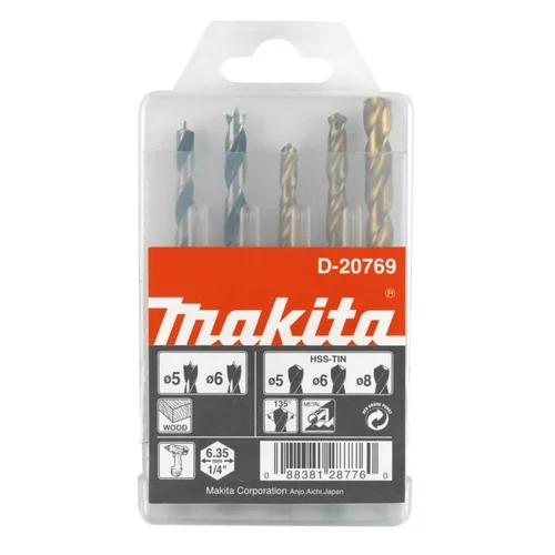 Makita D-20769 1/4" Grąžtų komplektas image 2