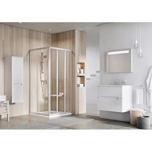 Ravak Supernova APSS 90 cm satinas+stiklas Transparent image 2