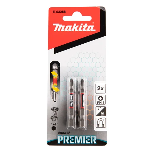 Makita E-03268 Torsion sukimo antgalis E-form PH1-50mm, 2 vnt., Impact Premier image 2