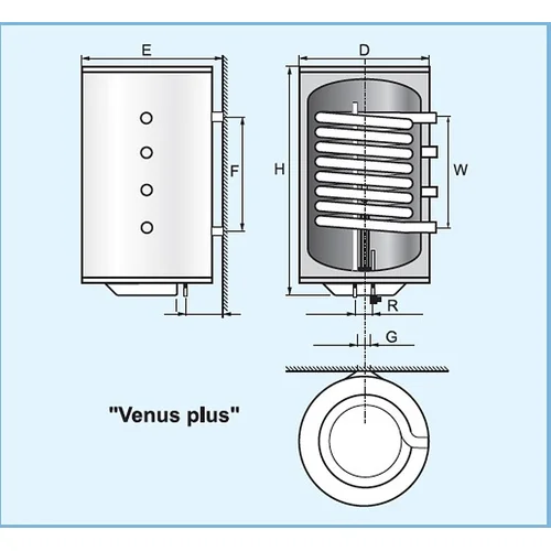ELEKTROMET WJ-VENUS PLUS-100, 100 l, dešininis image 3