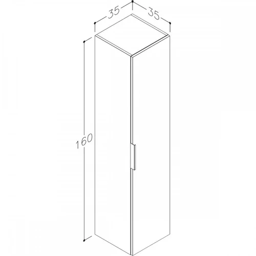 Raguvos Baldai GRAND Ūkinė spintelė, 1 durelė, 35 cm image 2