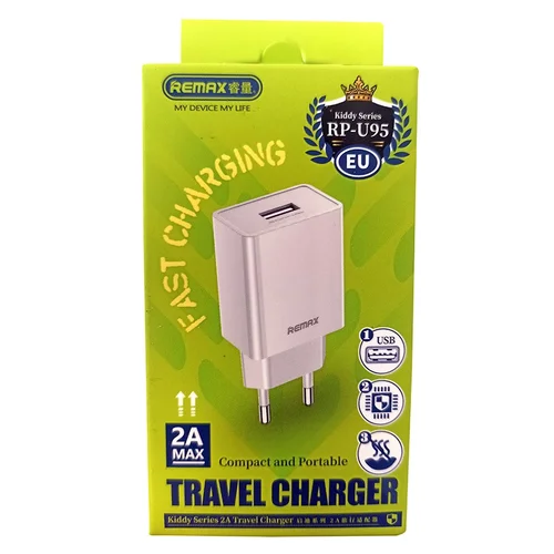 Remax RP-U95 USB-A įkroviklis 10W Baltas image 2
