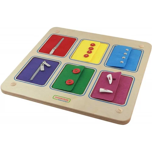 MASTERKIDZ Montessori Medinė Mokomoji Lenta 46x46x1,8 cm image 3