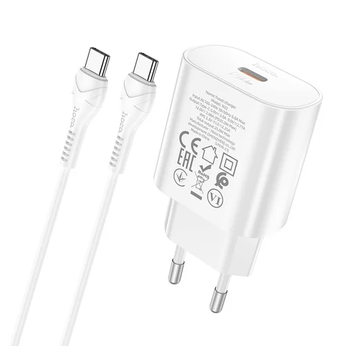 Hoco N22 25W USB-C įkroviklis Baltas image 2