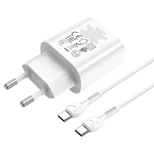 Hoco N22 25W USB-C įkroviklis Baltas image 3