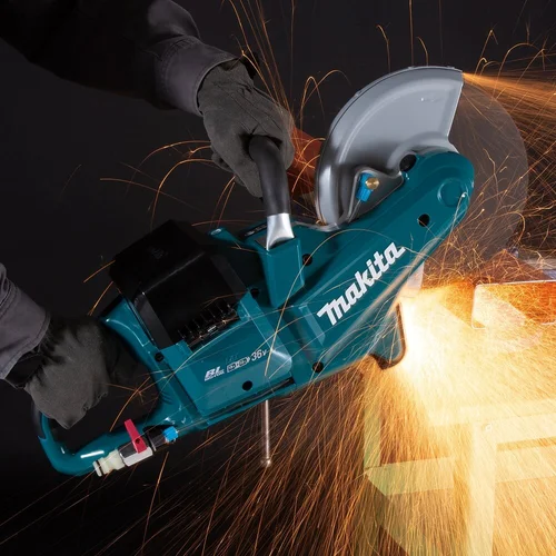 Makita DCE090ZX1 2x18V akumuliatorinis diskinis pjaustytuvas, 230 mm image 2