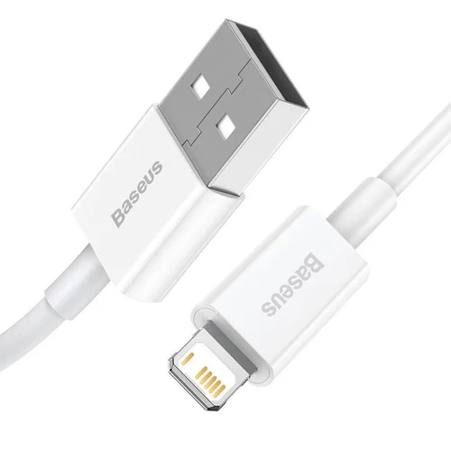 Baseus Superior CALYS-B02 USB-A į Lightning kabelis 1,5 m Baltas image 2