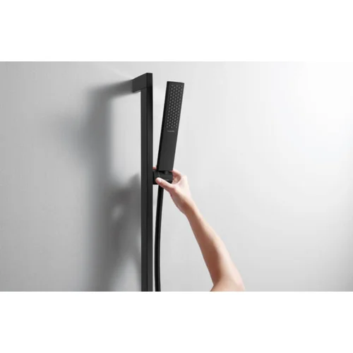 Hansgrohe Pulsify E 100 1jet EcoSmart Juodas matinis dušo komplektas image 3
