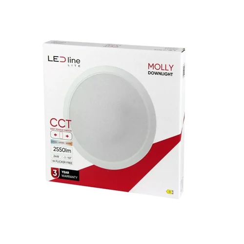 LED Line MOLLY įmontuojamas šviestuvas, 24W, 3000-6000°K image 2