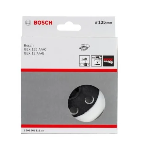 Bosch guminis šlifavimo diskas D 125mm minkštas 2608601118 image 2