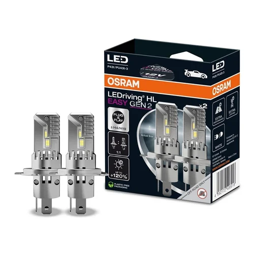 Osram 64193DWESY2-2HB LED H4/H19 12V 1400/1800 LM 2VNT image 1
