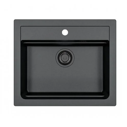 Alveus Atrox 30 Black Edition akmens masės plautuvė 590x500 mm image 1