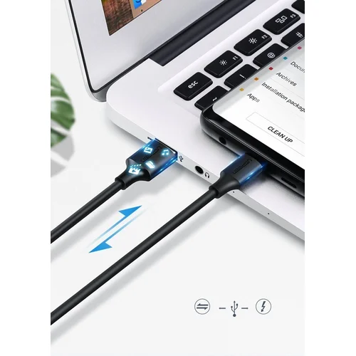 Ugreen US287 USB-A į USB-C kabelis, 2,0 m, Juodas image 2
