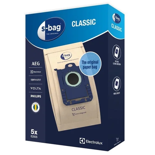 Electrolux E200S s-bag Classic dulkių maišelis (5 vnt.) image 1