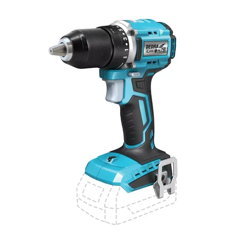 Dedra DED7143 bešepetėlinis gręžtuvas 18 V (be baterijų ir įkroviklio) image 1