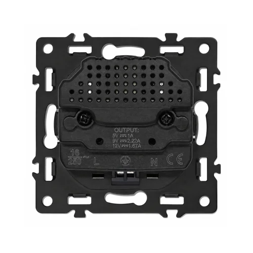 Feelspot FSKL1A1CB kištukinis lizdas USB-A ir USB-C, 20 W, juodas image 2