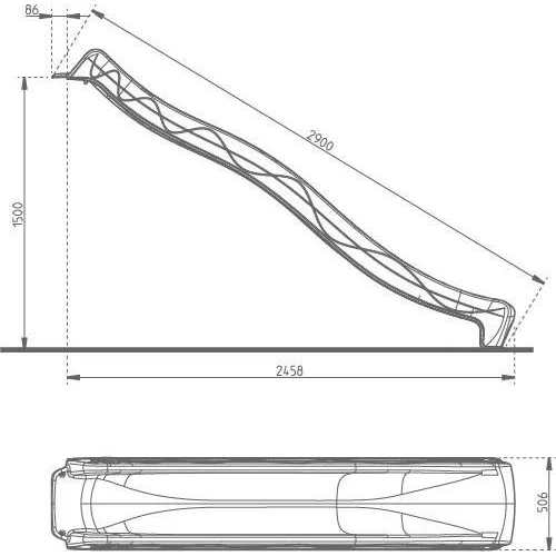 4IQ Lauko čiuožykla Raudona 290 cm image 3