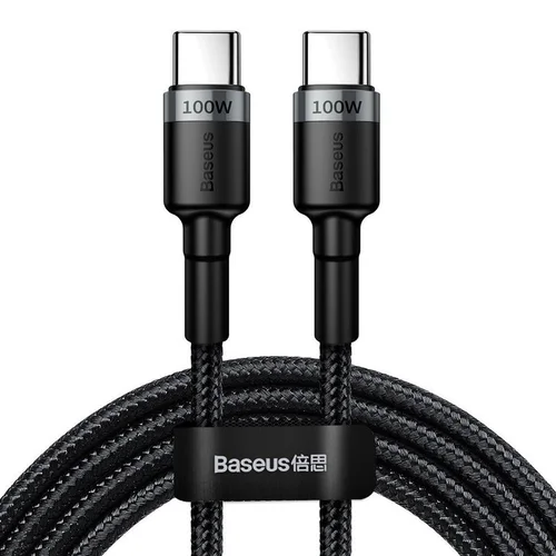 BASEUS USB Type-C Kabelis M–M 2 m Juodas image 1