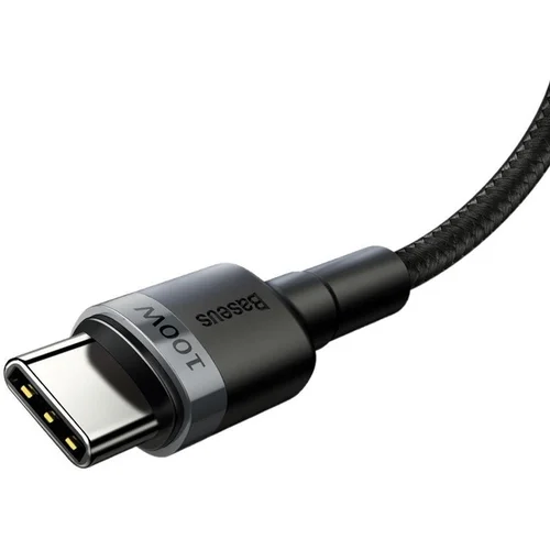BASEUS USB Type-C Kabelis M–M 2 m Juodas image 3
