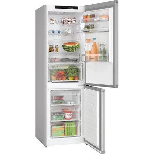 Bosch Šaldytuvas KGN362LDF, dviejų durų, nerūdijančio plieno image 2