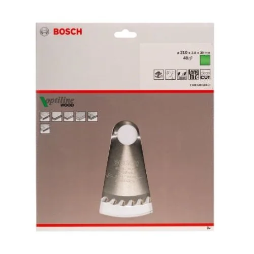 Bosch Optiline Wood pjovimo diskas 210x30 image 2