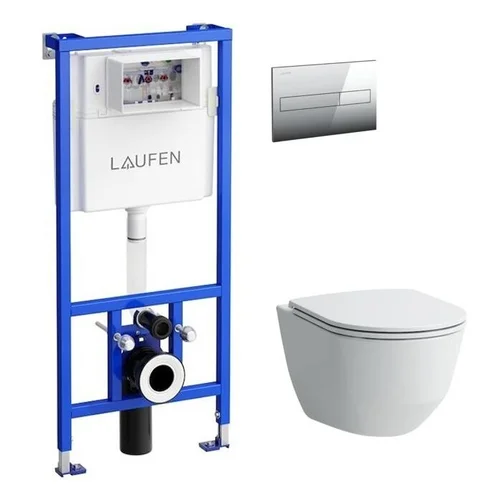 LAUFEN Pakabinamo klozeto komplektas 5in1 chromo sp. image 1