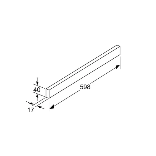 BOSCH DSZ4685 nerūdijančio plieno gartraukio rankena image 2