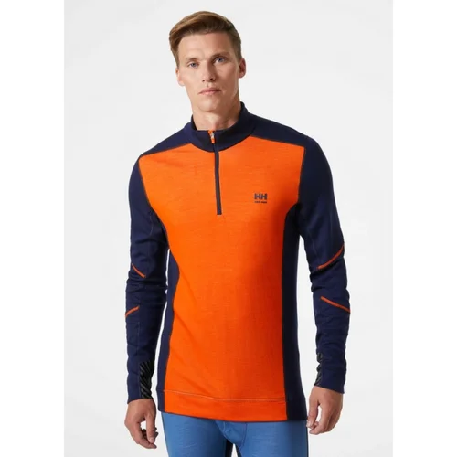 Apatiniai marškinėliai Helly Hansen Lifa Merino Half Zip, oranžiniai, M image 3