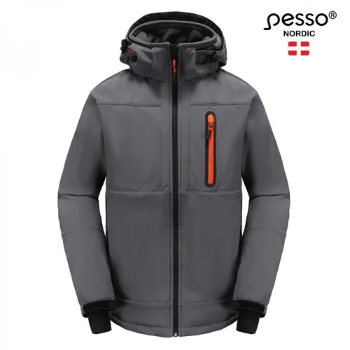 Pesso Orion Softshell demisezoninė striukė su TPU membrana, Pilka - S image 1