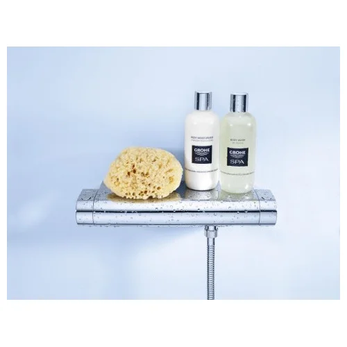 Grohe Grohtherm 2000 termostatinis dušo maišytuvas su lentynėle, chromuotas image 1