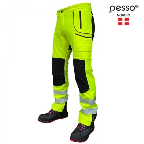 PESSO Nebraska Pašiltintos softshell darbo kelnės geltonos 46 image 1