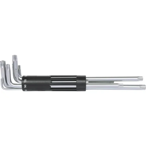 L-raktų komplektas TORX 8 vnt, TB10-TB50, ilgi, KS Tools image 1