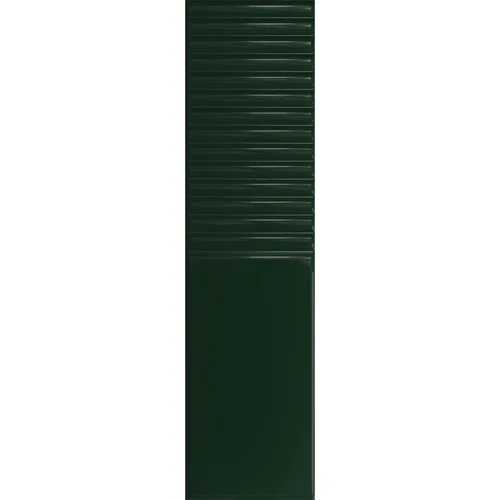 Tubadzin Groove green 2 gloss keraminės sienų plytelės 29,8x7,8 cm image 1