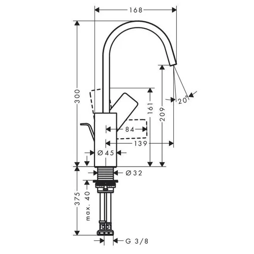 Hansgrohe VIVENIS 210 75030000 Chromo image 2