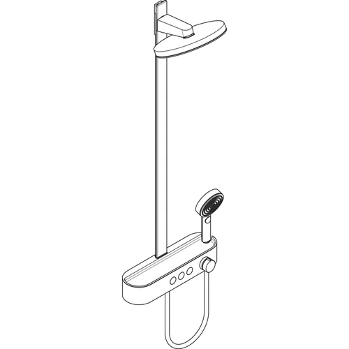 Hansgrohe Pulsify S Termostatinis dušo komplektas 260 2jet EcoSmart, 24241140, Šlifuotos bronzos image 3