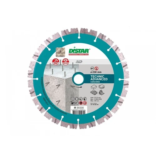 DISTAR TECHNIC ADVANCED Deimantinis diskas betonui, 150mm (14315347012) image 1