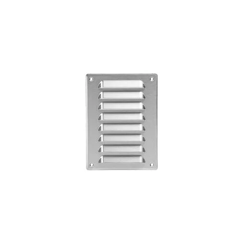 Grotelės ventiliacinės metalinės 260x105 mm INOX image 1