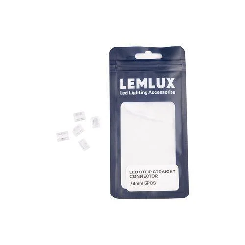LEMLUX LED Juostų Tiesinė Jungtis 8 mm (5 vnt.) image 2
