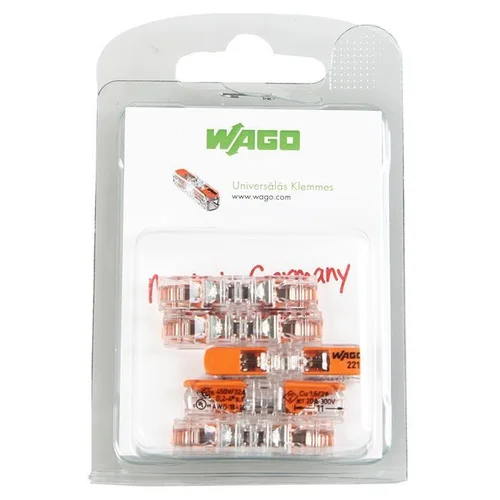Wago 221-2411/5 laidų jungė, 2 × 0.2–4 mm², 450 V image 2