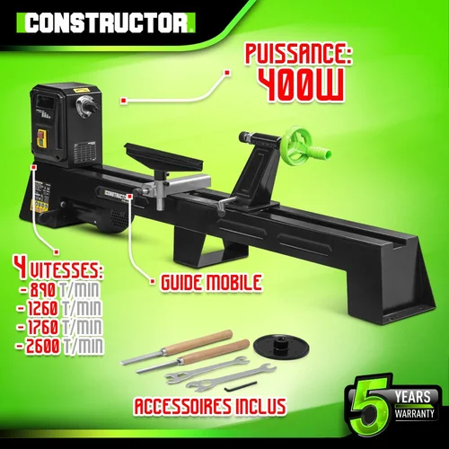 Constructor Medienos tekinimo staklės, 400 W image 2